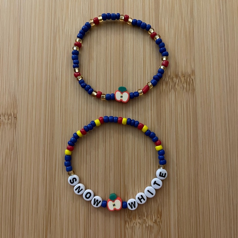 Snow White Beaded Bracelets
